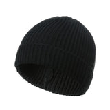 Sidiou Group Hat Knitted Unisex Solid Warm Casual Winter Soft Hats Crimping