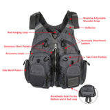 Sidiou Group Outdoor Breathable Padded Fishing Life Vest Bearing Life Safety Jacket Utility Vest