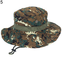 Sidiou Group Flat Roof Military Hat Cadet Camouflage Outdoors Climbing Fishing Boonie Cap