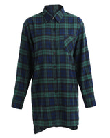 Sidiou Group Autumn Women Plaid Shirt Buttons Pocket Turn-down Collar Long Sleeve Baggy Blouse