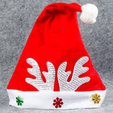 Sidiou Group Adult Kids Christmas Hat Santa Claus Hat Antler Snowflake Family Party Cap
