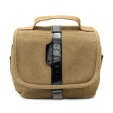 Sidiou Group Camera Bag Shoulder Bag Comfortable Travel Bag Outdoor Camera Canvas Bag Single Shoulder Bag Zipper