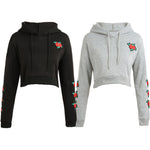 Women Crop Hoodie Sweatshirts