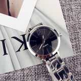 Sidiou Group Faux Chronograph Plated Classic Geneva Quartz Ladies Watch Women Crystals Wristwatches