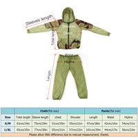 Sidiou Group Outdoor Mosquito Repellent Suit Mesh Hooded Suits  Insect Protective Mesh Shirt Pants