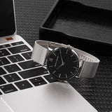 Sidiou Group  Quartz Watch Men Women Wristwatches Luxury Ultra Thin Stainless Steel Watches