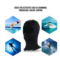 Sidiou Group Neoprene  Protective Warm Swimming Cap Hood Full Face Mask Hood Cap Diving Hat