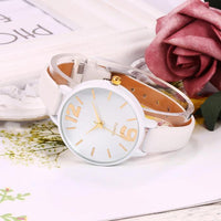 Sidiou Group  Quartz Artificial Women Band Simple Leather Watch Fashion Wrist