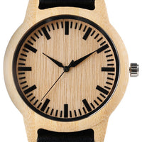 Sidiou Group  Watch Handmade Wood Watch Quartz Watch Bracelet-Brown