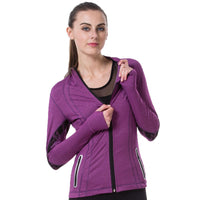 Sidiou Group Women Yoga Jacket Fitness Running Shirt For Women Sportswear Elastic Tight Gym