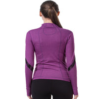 Sidiou Group Women Yoga Jacket Fitness Running Shirt For Women Sportswear Elastic Tight Gym