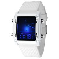Sidiou Group  Watch Men  Luminous Double Colorful Electronic Men Watches LED Sporting Watches
