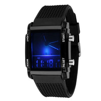 Sidiou Group  Watch Men  Luminous Double Colorful Electronic Men Watches LED Sporting Watches