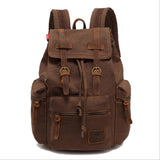 Sidiou Group Vintage Fashionable Solid Color Travel Canvas Backpack Rucksack  Laptop Hiking  Bag