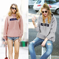 Sidiou Group Women Hoodies Letter Print Long Sleeve Casual Thin Pullover Sweatshirts Hooded Tops