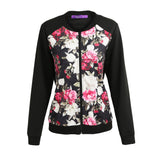 Autumn Winter Women Floral Print Jacket