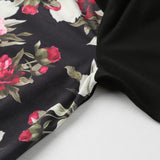 Sidiou Group Autumn Winter Women Floral Print Jacket  Zipper Pocket Bomber Jacket Streetwear