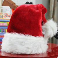 Sidiou Group Christmas Hat Plush Christmas Hats Christmas Supplies with Ball Diameter Xmas cap