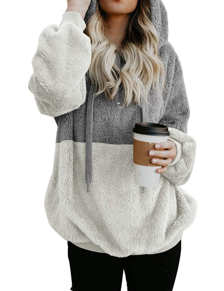 Women Fuzzy Fleece Sweatshirt