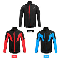 Sidiou Group Men's Winter Thermal Fleece Cycling Jacket Outdoor Sport Long Sleeve Windproof Coat
