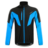 Sidiou Group Men's Winter Thermal Fleece Cycling Jacket Outdoor Sport Long Sleeve Windproof Coat