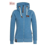 Long Sleeve Pockets Hooded Jacket