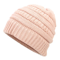 Sidiou Group Ponytail Beanie Hat Winter Beanies Warm Caps Female Knitted Stylish Hats
