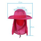 Sidiou Group Outdoor UV Protection All-round Buckle Hats Hiking Camping Face Neck Cover Cap