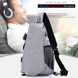 Sidiou Group Men Chest Bags Casual Chest Pack Anti Theft Sling Crossbody Bags Messenger Bag