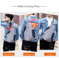 Sidiou Group Men Chest Bags Casual Chest Pack Anti Theft Sling Crossbody Bags Messenger Bag