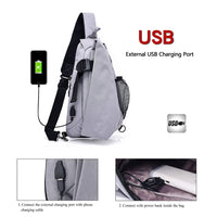 Sidiou Group Men Chest Bags Casual Chest Pack Anti Theft Sling Crossbody Bags Messenger Bag