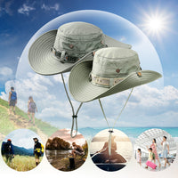 Sidiou Group Outdoor Foldable Sun Hat Summer UV Protection Cap Fishing Hunting Hat