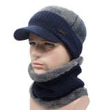 Sidiou Group Winter Hats Winter Beanies Wool Scarf Caps Mask Bonnet Knitted Hat
