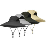 Sidiou Group Outdoor Hat Wide Brim Breathable Hunting Fishing Sun Hat