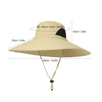 Sidiou Group Outdoor Hat Wide Brim Breathable Hunting Fishing Sun Hat