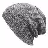 Sidiou Group Hip Hop Knitted Hat Women's Winter Warm Casual Acrylic Slouchy Hat Crochet Ski Beanie Hat Female Soft Baggy Beanies