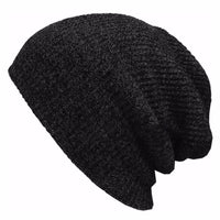 Sidiou Group Hip Hop Knitted Hat Women's Winter Warm Casual Acrylic Slouchy Hat Crochet Ski Beanie Hat Female Soft Baggy Beanies