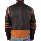 Sidiou Group PU Leather Jacket Personality  Large Size Fashion  Clothing for Male Stripe Coat