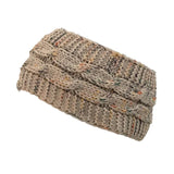 Sidiou Group Winter Confetti Fuzzy Fleece Lined Thick Knit Headband Headwrap Hat Cap