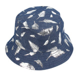 Sided Wear Feather Fisherman Hat