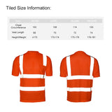 Sidiou Group Reflective Safety Work Shirt Vest Work Clothes  Reflective T-shirt Polo Shirt