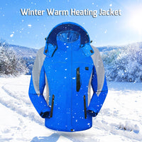 Sidiou Group Winter Warm Jacket Women Men Chargeable Electric Heated Jacket  Sports Outwear