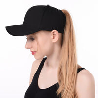 Sidiou Group Ponytail Messy Buns Trucker Plain Solid Fashion Baseball Visor Cap  Dad Casual Hats