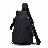 Sidiou Group Men Chest Bags Casual Chest Pack Anti Theft Sling Crossbody Bags Messenger Bag