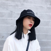 Sidiou Group Spring Summer New Fashion Solid Color Black Letter Printed Casual All-match Women Hat