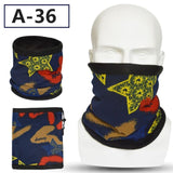 Sidiou Group Unisex Winter Double Layer Polar Fleece Neck Warmer Colorful Geometric Face Mask