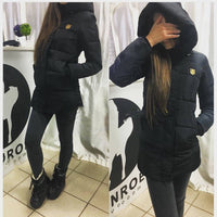 Sidiou Group Winter Coat Women Long Jacket Thick Down Cotton Parka Warm Hooded Slim Outerwear