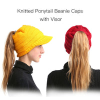 Ponytail Beanie Caps