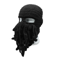 Sidiou Group Winter Warm Octopus  Hat Cable Wool Cap Windproof Skull Ski Caps Cosplay Squid Mask