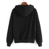 Sidiou Group Women Floral Hoodie Jumper Hooded Sweater Casual Long Sleeve Sweatshirt Pullover